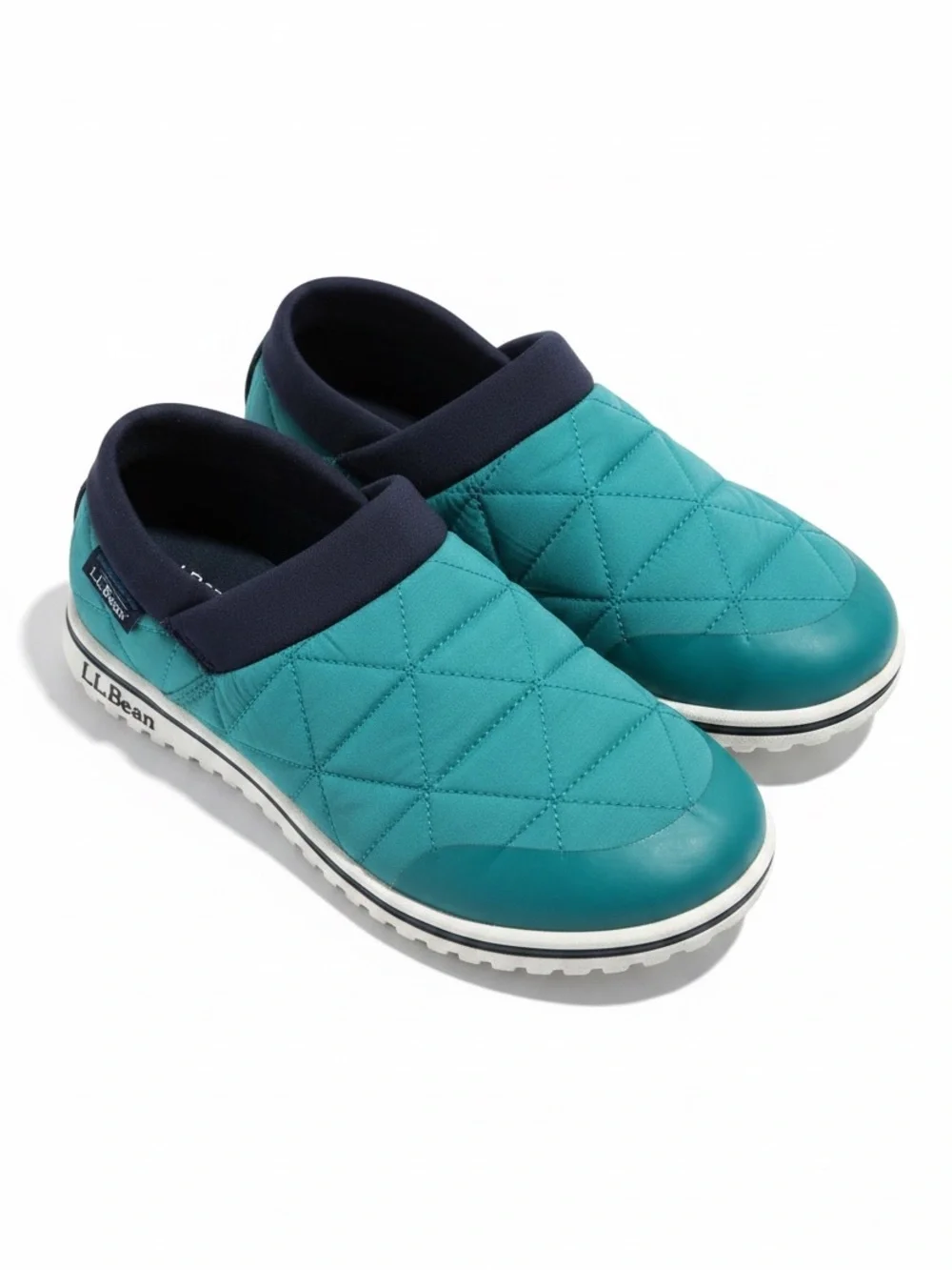 L.L.Bean Primaloft Quilted Slip On Camp Shoes Teal Kids Size 5